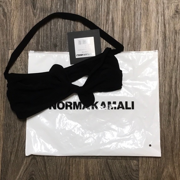 🍀FLASH SALE🍀 NWT Norma Kamali Ty Front Bikini Bra XXS - Picture 3 of 3